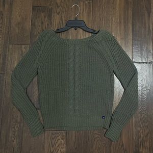 Abercrombie and fitch Army green sweater